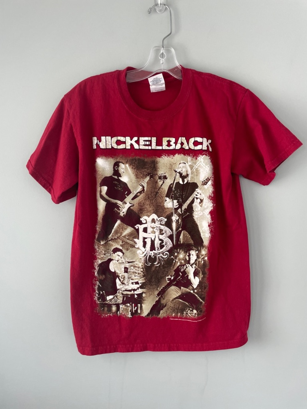 Vintage Red Nickelback Graphic Tee